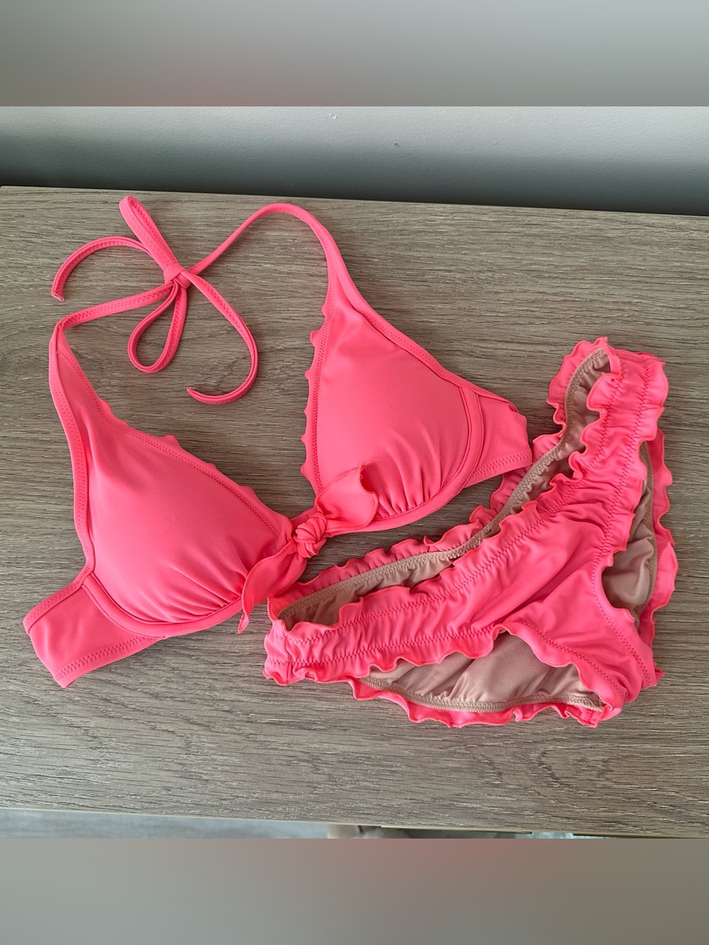 SALE Victorias Secret Pink Bikini Set Top 32A Bottom XS